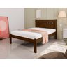 Cama Casal Convencional Tradicional 100% Mdf Estrado Madeira Paola Framar - 1