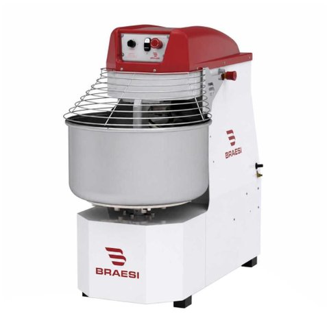 Amassadeira Espiral 40 kg 2 Velocidades Aes-40/1 G3 Trifásica 380V - Braesi