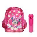 Ver imagem 1 de Kit Mochila Escolar Infantil Minnie 14 e Garrafa de Água Térmica Pink Vibes 340ml Rosa - Abcd