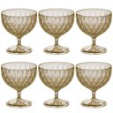 Ver imagem 1 de Taça de Plástico para Sobremesa 350ml Cristal Glamour Âmbar com 6 Unidades Plasutil Ref.14253