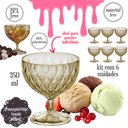 Ver imagem 2 de Taça de Plástico para Sobremesa 350ml Cristal Glamour Âmbar com 6 Unidades Plasutil Ref.14253