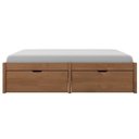 Ver imagem 6 de Cama Casal 4 Gavetas Madeira Maciça Beauty Marrom/Amêndoa