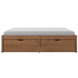 Cama Casal 4 Gavetas Madeira Maciça Beauty Espresso Móveis - 6