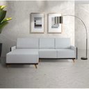 Ver imagem 1 de Sofá 4 Lugares com Chaise Lado Esquerdo 258cm Corino Geribá