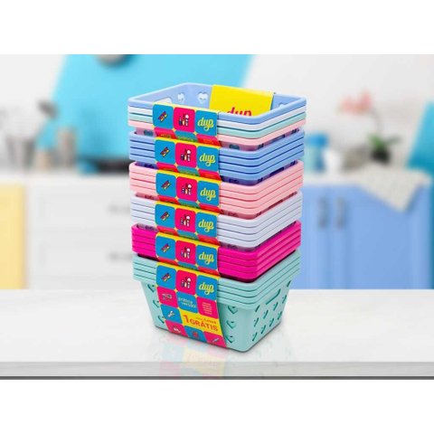 Conjunto 4 Cestas Organiza Pequena Color Dup