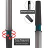 Cabo Extensor Prolongador Telescópico Ajustável para Rolo de Pintura 3m + Luva Pigmentada | Atlas - 4
