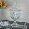 Bomboniere Potiche de Cristal Baleiro com Pé e Tampa Dublin Lyor Decorativo Transparente - 2