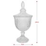 Bomboniere Potiche de Cristal Baleiro com Pé e Tampa Dublin Lyor Decorativo Transparente - 3