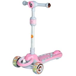 Patinete Infantil Radical com Luzes Dm Toys Rosa - 1