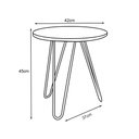 Ver imagem 4 de Mesa de Canto Duo Lisboa Ferro Cobre Tampo Preto