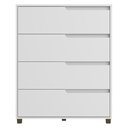 Ver imagem 2 de Cômoda 80cm com 4 Gavetas Multimóveis Cr35243 Branco