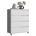 Ver imagem 1 de Cômoda 80cm com 4 Gavetas Multimóveis Cr35243 Branco