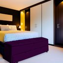 Ver imagem 3 de Calçadeira Baú Sapateira 140cm Ayla Veludo Tampo Reto