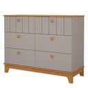 Ver imagem 3 de Jogo de Quarto Infantil Biscoito Cômoda 6 Gavetas e Berço Fendi/nature - Permóbili Baby