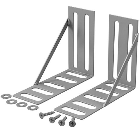 Kit 01 Par Frame Suporte Adaptador de Cabeceira Cama Box com Parafusos - Desk Design