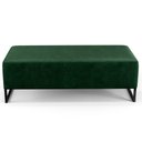 Ver imagem 5 de Puff Decorativo Sala de Estar Bali W01 Base Ferro 120x50 cm Facto Verde Musgo - Lyam Decor