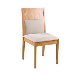 Conjunto Sala de Jantar 6 Cadeiras Noruega com Mesa Atlântico 1,80m - Madeira Maciça Encosto - 4