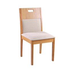 Conjunto Sala de Jantar 6 Cadeiras Noruega com Mesa Atlântico 1,80m - Madeira Maciça Encosto - 5