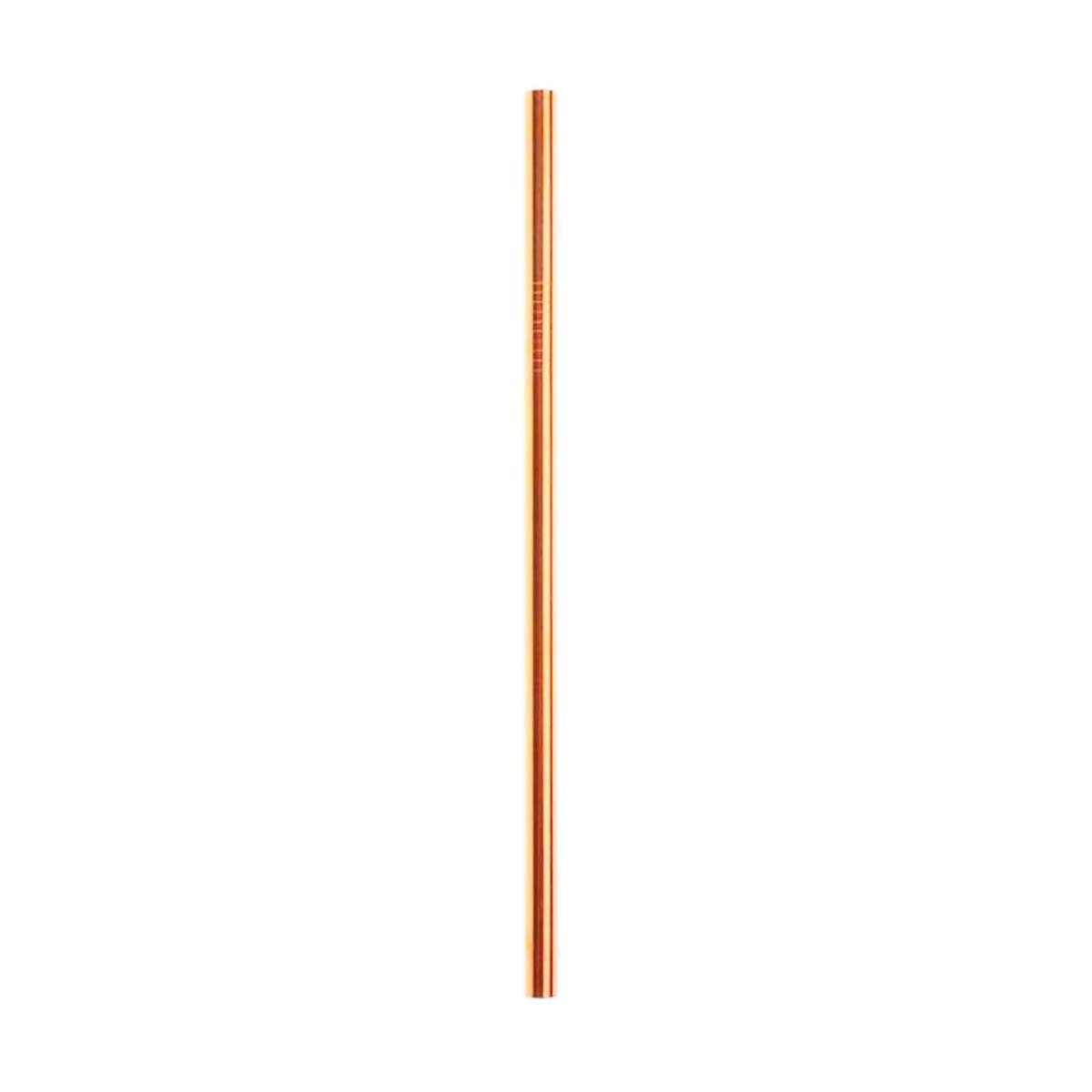 Canudo de Inox Shake 8mm:rose Gold