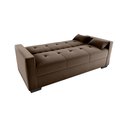 Ver imagem 4 de Sofá Cama Lavinia Veludo Marrom E426 - Matrix