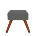 Ver imagem 1 de Puff Decorativa Quadrado Opalla Suede Grafite - Dominic Decor