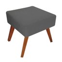 Ver imagem 2 de Puff Decorativa Quadrado Opalla Suede Grafite - Dominic Decor