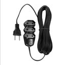 Ver imagem 1 de Extensão Elétrica 3 Tomadas Pl 2x0,75 10m Preta