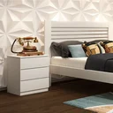 Ver imagem 2 de Mesa de Cabeceira 3 Gavetas Berlim Tcil Móveis