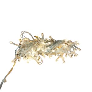 Pisca-pisca Led 100 Luzes Fio Transp 9 Metros 127v Branco Quente