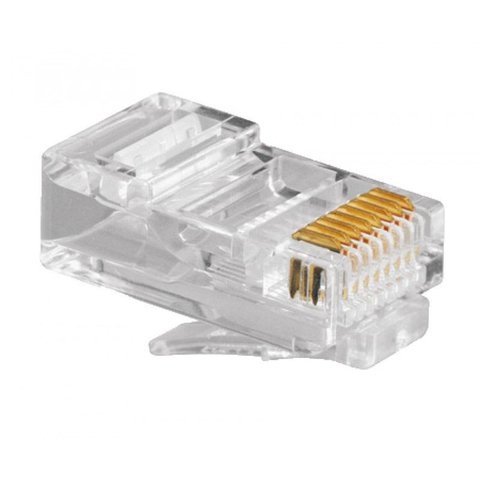 Plug Conector RJ45 Macho Cat 6 - (100 unidades) - Crimpar