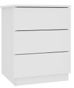 Ver imagem 2 de Mesa de Cabeceira 3 Gavetas 45cm Berlim Yescasa Branco