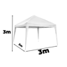Tenda Articulada Gazebo 3x3m Articulado Alumínio Praia Camping com Bolsa - Branco - 7
