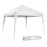 Tenda Articulada Gazebo 3x3m Articulado Alumínio Praia Camping com Bolsa - Branco - 1