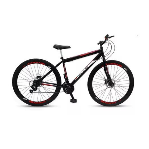 Bicicleta Mountain Bike Velox Aro 29 Freio Disco 21v Ello Cor:preto/vermelho