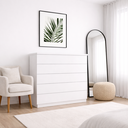 Ver imagem 1 de Cômoda 5 Gavetas 86cm Florença Branco