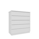 Ver imagem 3 de Cômoda 5 Gavetas 86cm Florença Branco