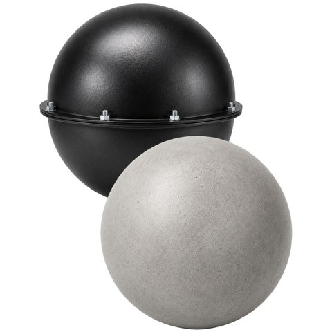 Forma ABS Bola Decorativa Jardim Concreto Cimento Paisagismo