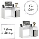 Ver imagem 5 de Escrivaninha Flow Quarto Escritorio 1 Gaveta Branco