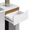 Ver imagem 4 de Escrivaninha Flow Quarto Escritorio 1 Gaveta Branco