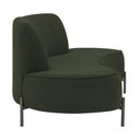 Ver imagem 5 de Sofá Orgânico 2 Lugares 150cm Argos Pés Titânio Linho Verde Musgo - Nexta Casa