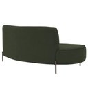 Ver imagem 4 de Sofá Orgânico 2 Lugares 150cm Argos Pés Titânio Linho Verde Musgo - Nexta Casa