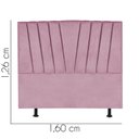 Ver imagem 3 de Cabeceira Estofada Bélgica 160CM Queen Courino Rosa - D A DECOR