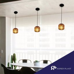 Luminária Teto Roma Tipo Pendente Lustre 15W Gold Ouro - 3