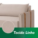 Ver imagem 5 de Sofá Cama Retratil 4 Lugares Unique 2,24mts Linho Bege