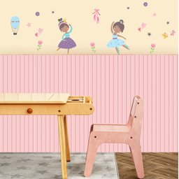 Papel de Parede Adesivo - Painel Ripado Adesivos Primeiro Quarto 1,30 de Altura Marrom Escuro - 2
