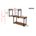 Ver imagem 2 de Nicho Suspenso 110x30 Vintage Duplo/amadeirado Claro 05