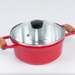 Kit de Caçarolas Box Cava 5 Peças Tampa de Vidro - Vermelho - 7