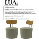 Ver imagem 3 de Kit 2 Poltronas Decorativas Lua Veludo SL 940 Moll
