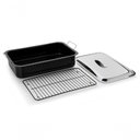 Ver imagem 6 de Forma Assadeira Travessa com Tampa Inox Grelha Esmaltada Não Gruda Perfeita para Assar Carne