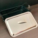Ver imagem 4 de Forma Assadeira Travessa com Tampa Inox Grelha Esmaltada Não Gruda Perfeita para Assar Carne